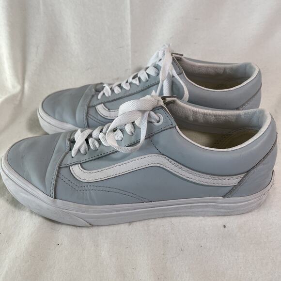 Vans Leather Blue & White "Old Skool" Van's M7.5, W 9 - Picture 2 of 5